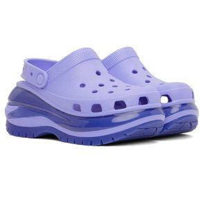 CROCS Mega Crush Platform Clogs - Moon Jelly Blue | Size 7